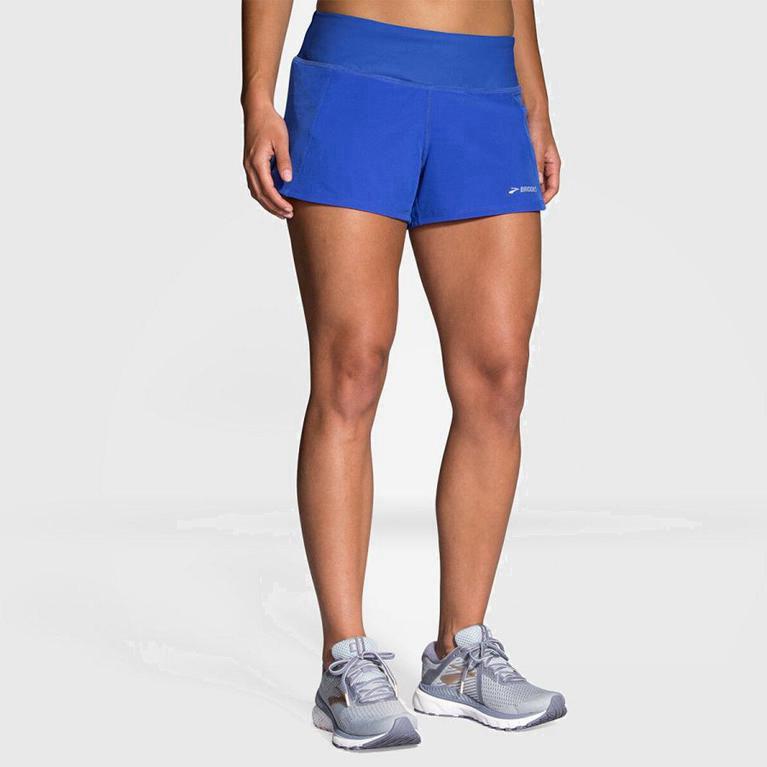 Brooks Chaser 3 Mujer Pantalones Cortos - Azules (4802MCGLV)